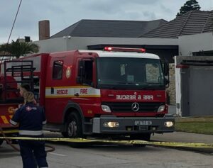 WATCH | Elderly woman receives treatment after house engulfed in flames in Westview, Gqeberha