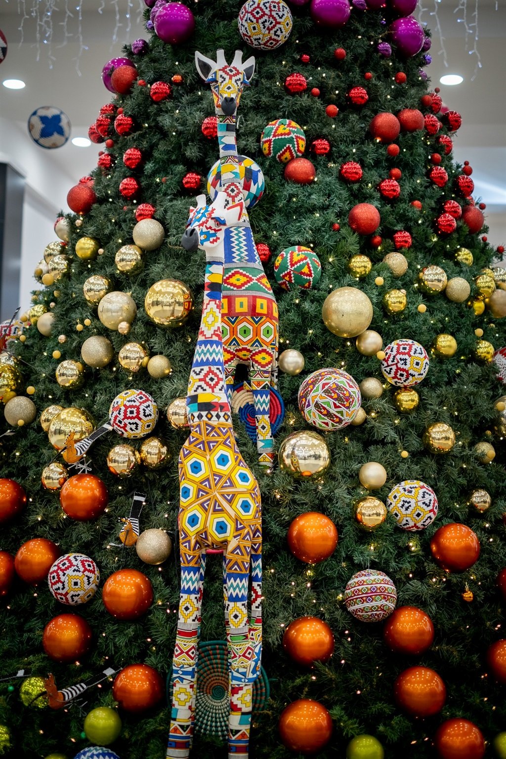 The African-inspired Tree Décor in the Woolworth C