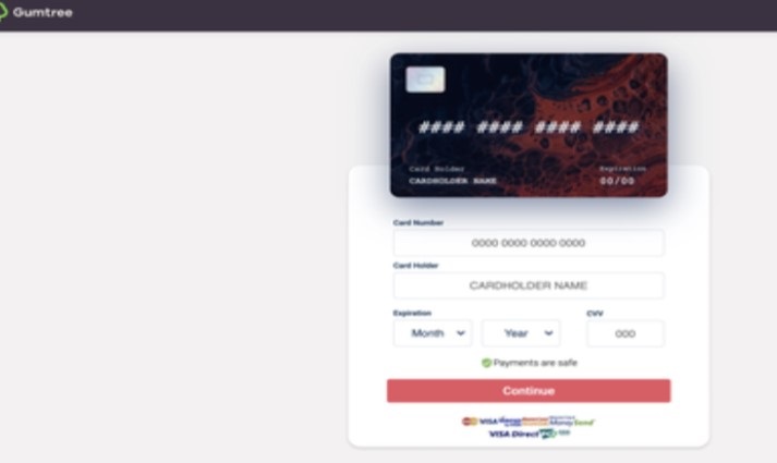 The scammer gains access to the seller's card deta