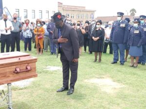SAPS give final salute to K9 hero who drowned during the EL floods last week
