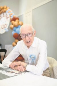 Frank Hardy reaches a century