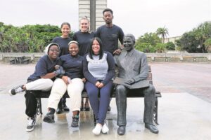 NMU students flying SA flag high in Germany