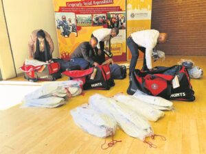 MBDA hands over cricket equipment to schools, club