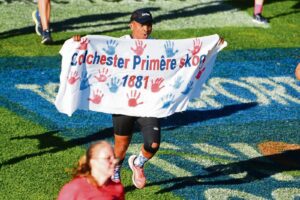 Man runs for old primary school