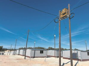 Temporary homes for flood victims near completion