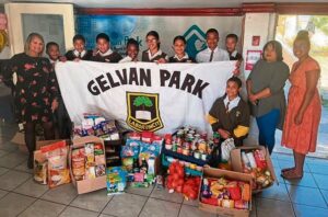 Gelvan Park Primary donate to elderly