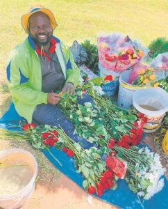 Wilson Mthalane, the man behind the flowers