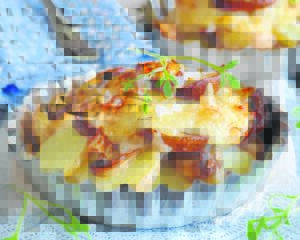 Mushroom and potato bake