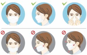 Common mistakes when wearing a mask