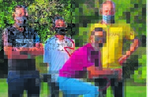 Local friends cycle for charity