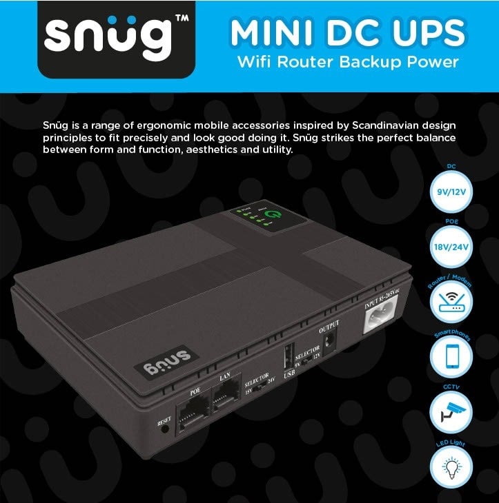 Snug Mini DC UPS