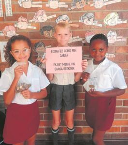 Kids collect coins for CANSA
