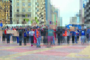 Central residents march for their safety