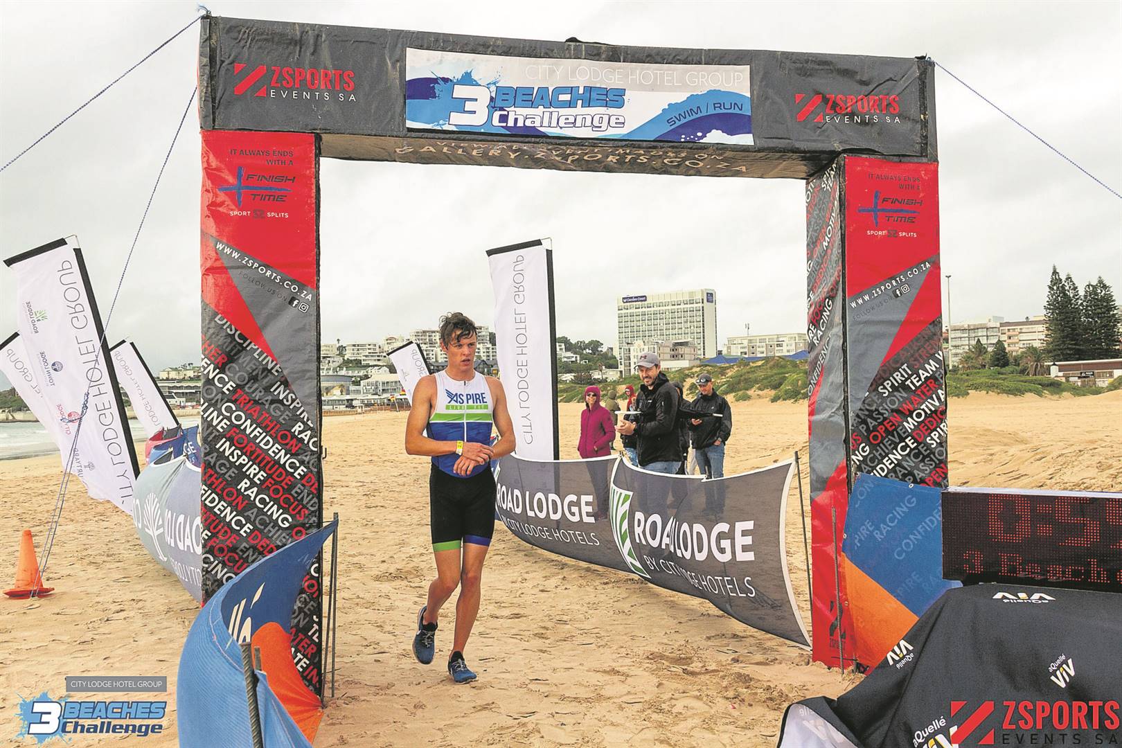 Student wins two difficult swim, run challenges