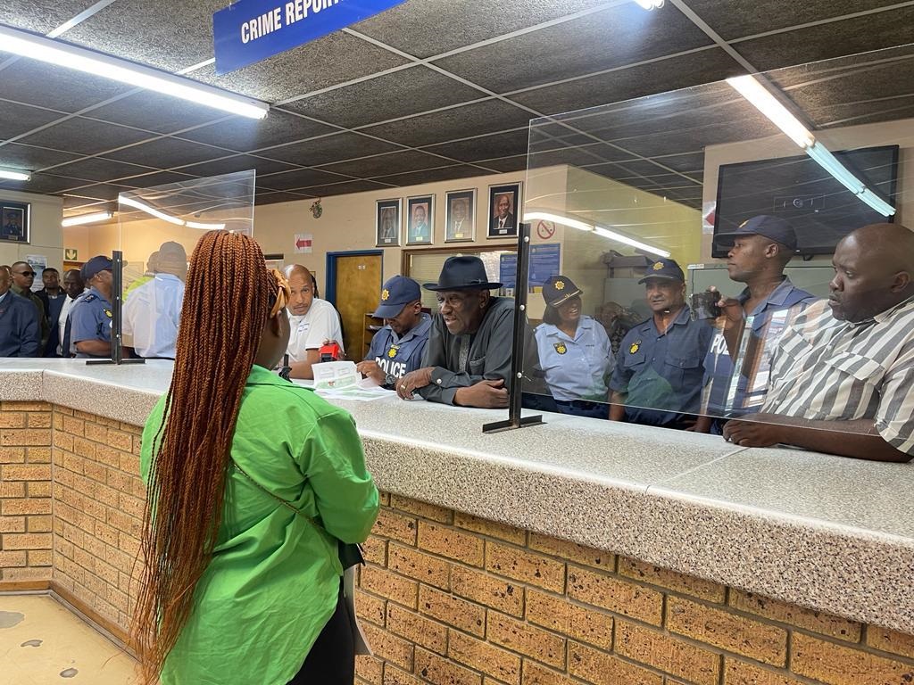 Bheki Cele also visited various police stations in