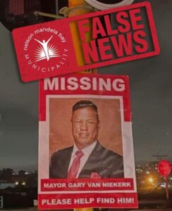NMBM takes firm stand against false missing mayor posters