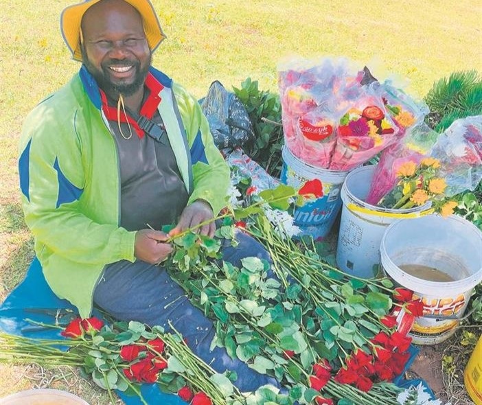 Wilson Mthalane, the man behind the flowers