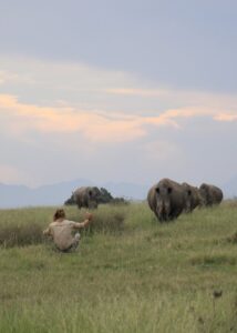Renosters in goeie hande by Kouga toevlugsoord