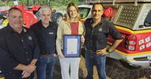 NSRI lifeguard honoured for rescuing a UK tourist at Wilderness Beach
