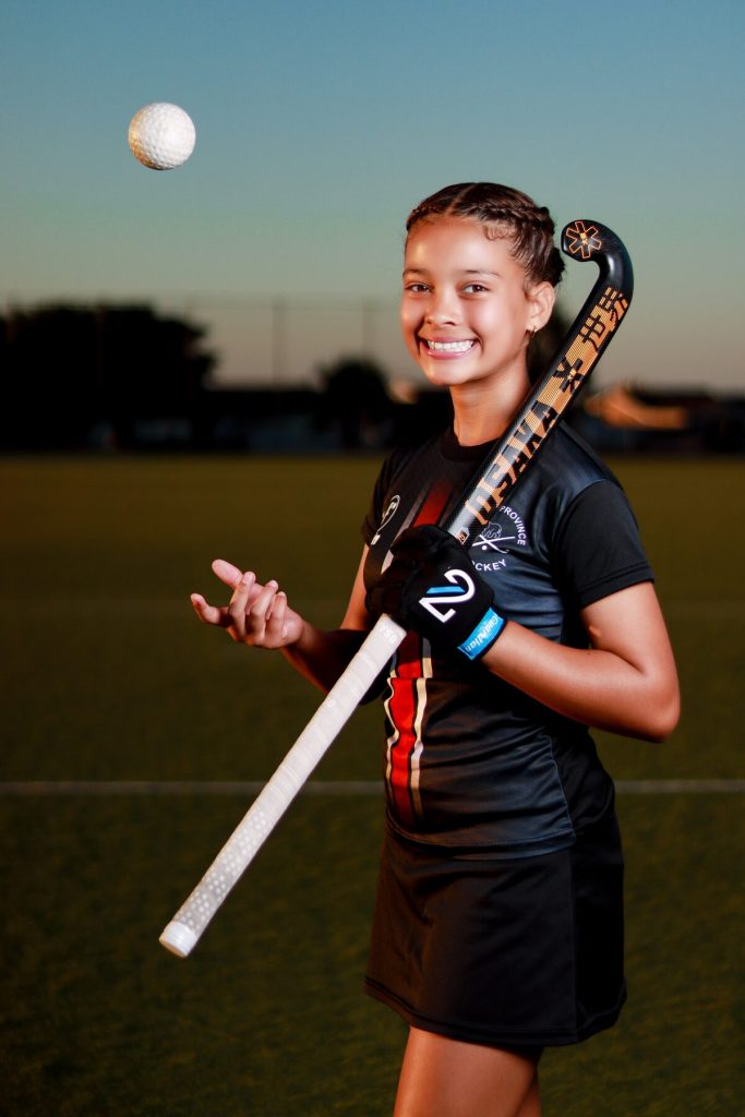 Leah Welcome (14) was chosen for the Provincial hockey team for the second consecutive year.