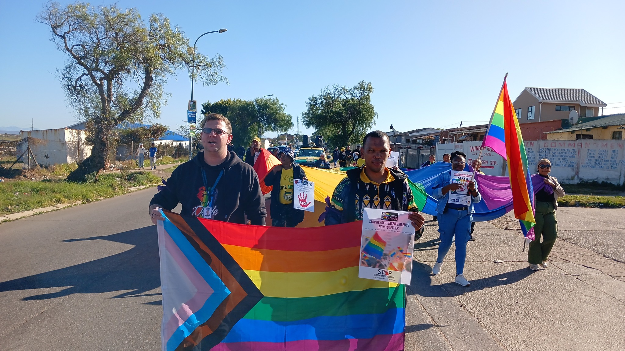 Nelson Mandela Bay (NMB) Pride,  a registered non-profit organisation, marched for transparency into the murder of openly gay Imam Muhsin Hendricks.
