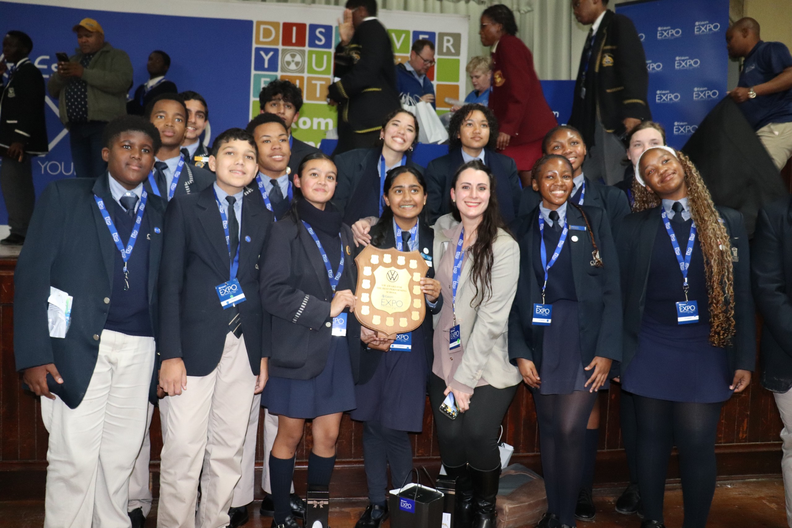 Curro Westbrook received a VW-sponsored floating trophy for best performing school.