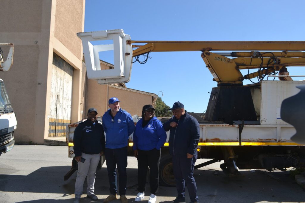 From left are Councillor Ondela Kepe, DA Mayoral candidate Retief Odendaal and councillors Georgina Faldtman with Rano Kayser.  