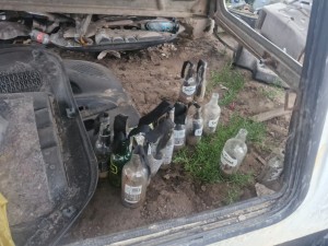 Petrol bombs and hijacked vehicles seized in police raid
