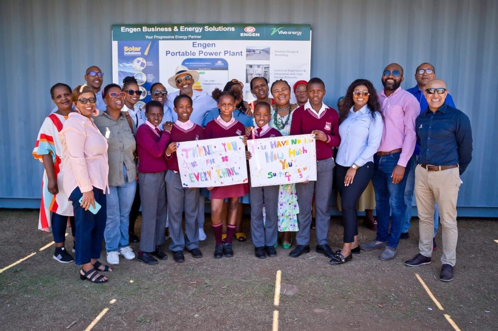 The handover ceremony was attended by representatives from Engen, the Mark Headbush Foundation and key community leaders.
