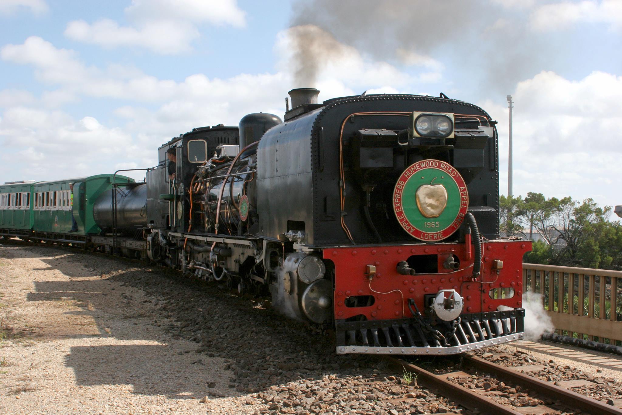 A steam train.