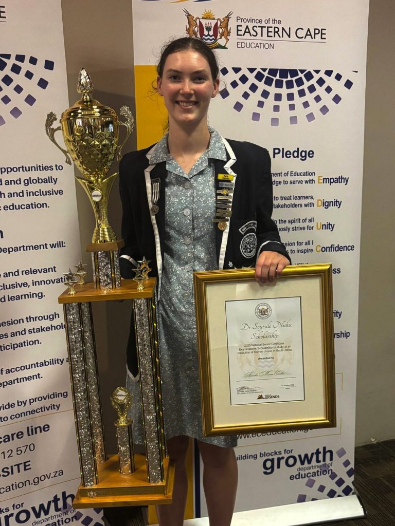 Collegiate Girls' High School learner Maria Freercks achieved the second-highest matric result nationally. 