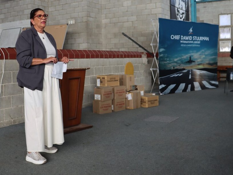 Claudia Daniels (Airport Manager, Chief Dawid Stuurman International Airport).