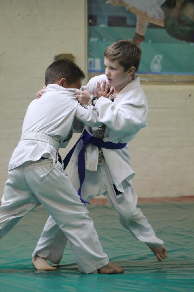 From left are Zayden Gerber and Connor Cogan at the SA Judo final trials.