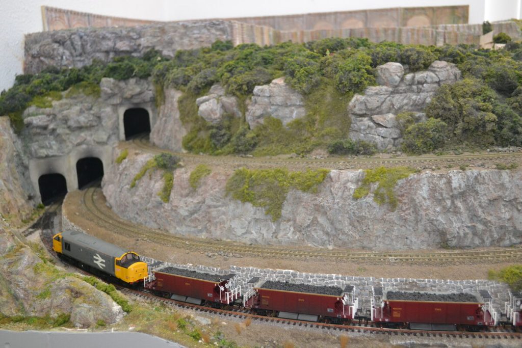 The miniature railway stretches roughly five to six metres and carries between 50 and 60 metres of carefully laid track.