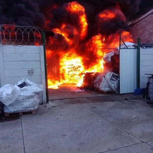 Fire damages plastic plant at Vistarus Mission Station