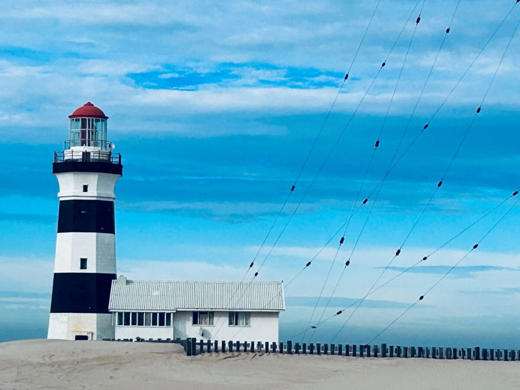 The Cape Recife Lighthouse in the Cape Recife Nature Reserve.