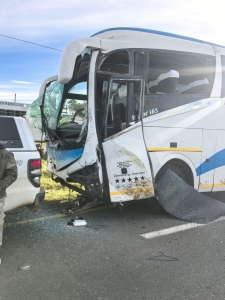 Five killed in bakkie and bus crash on N2 near Peddie