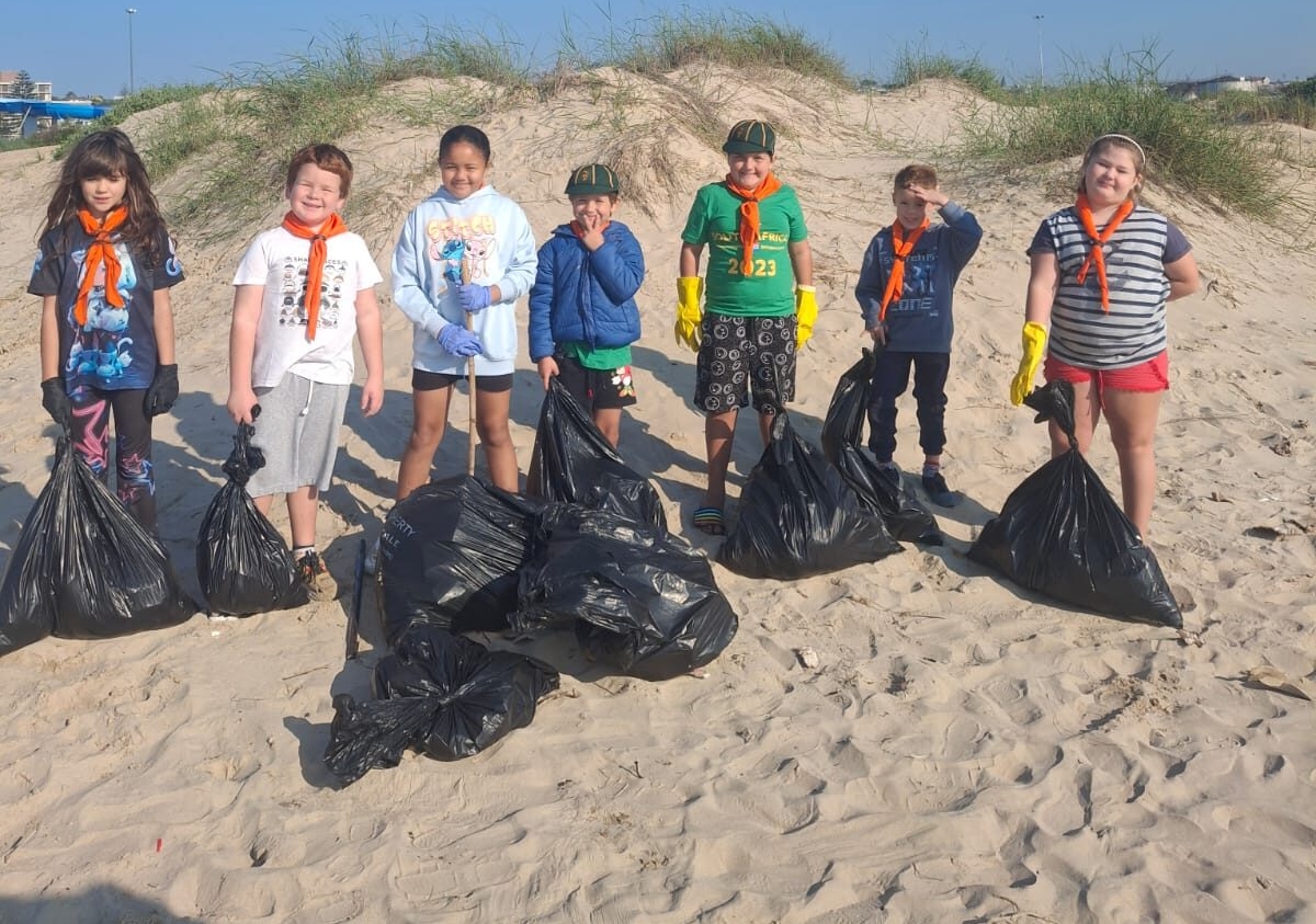 The 1st Sunridge Scout Group collected eight bags of garbage during a Kings Beach clean-up.