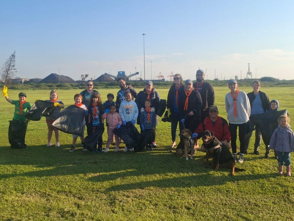 The 1st Sunridge Scout Group hosted a clean-up of Kings Beach on 20 June.