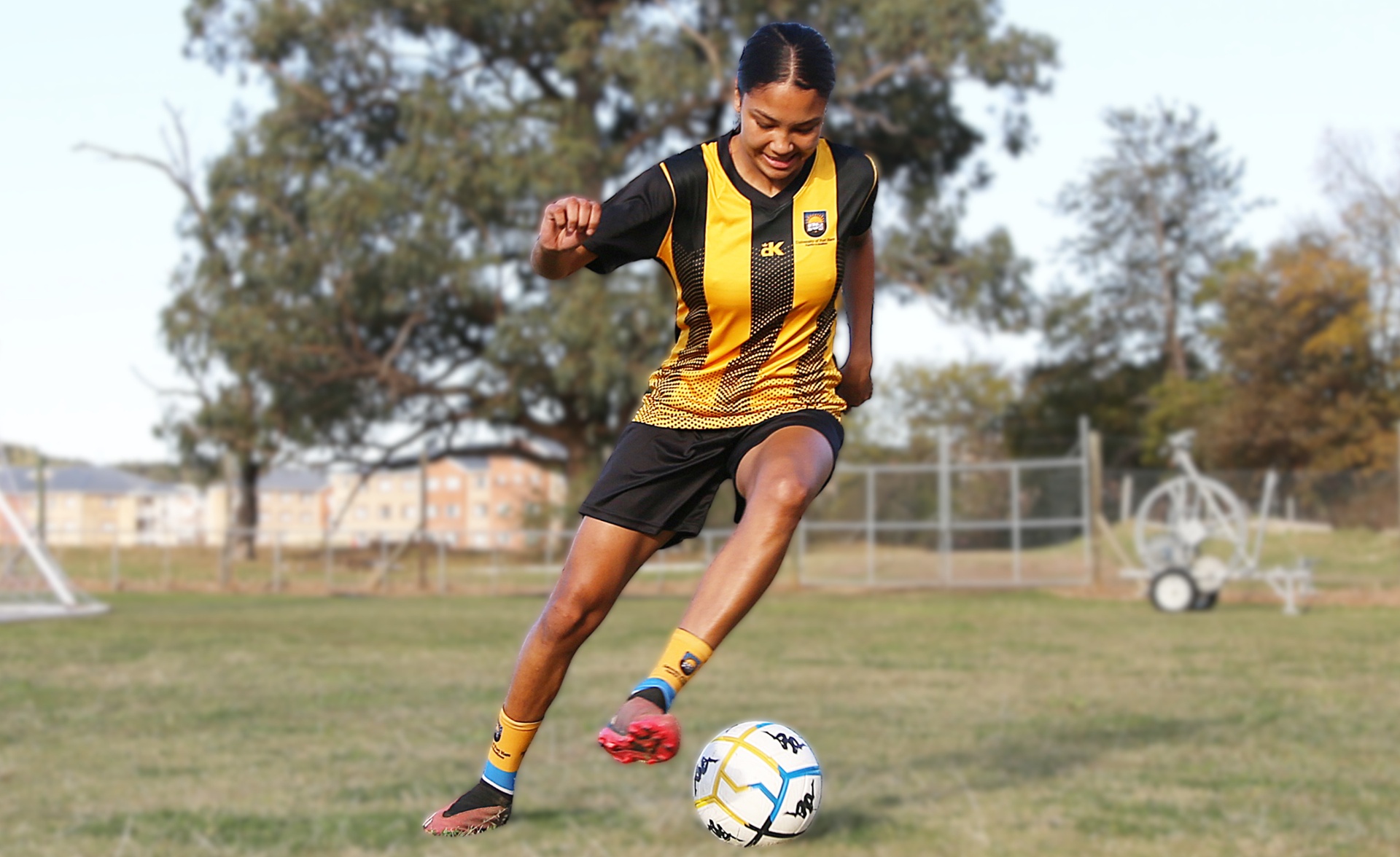 UFH and Banyana Banyana forward Kesha Hendricks’s goal-scoring prowess will need to come to the fore against TUT at Davidson Stadium on Sunday. Photo: Full Stop Communications