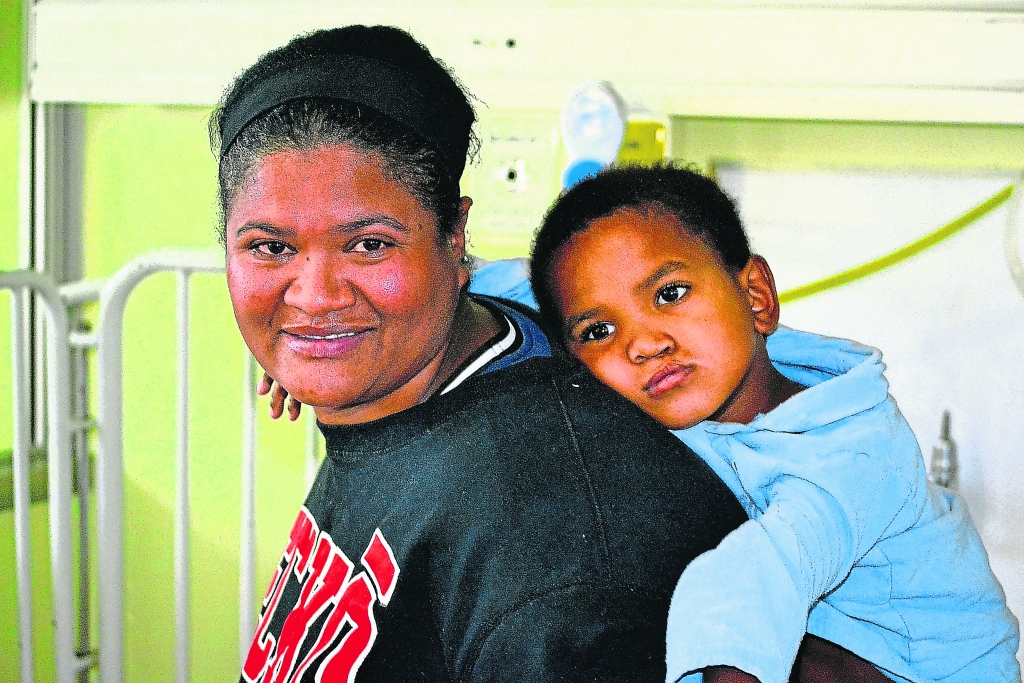 Veroska Visagie with her son, Elarius Visagie, following his successful cleft palate surgery.