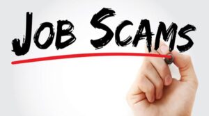 Beware of job scammers