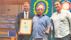 Two patrollers from the Nerissa neighbourhood watch honoured