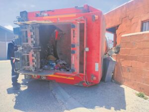 Refuse truck makes Valentine’s Day mess after crashing into a house in Mitchell’s Plain