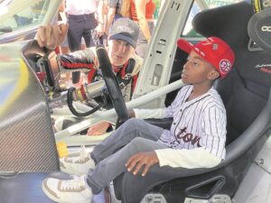 Young boy’s race car dreams come true at Killarney