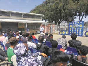 Learners at Cafda School of Skills put their best foot forward in partnership with local police