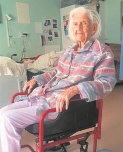 Centenarian chuffed with her new wheelchair sponsored by local NPO