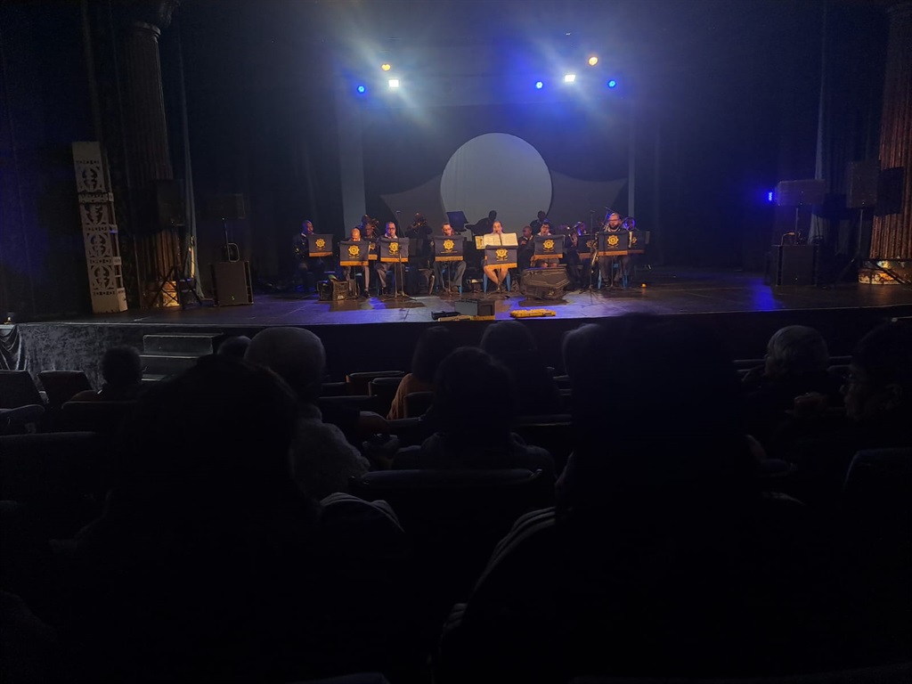 Joseph Stone auditorium, police band entertain sen