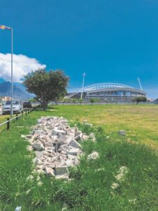 Unsightly screen at Athlone cricket field demolished