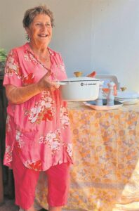 Lucky pea in many pots: Claremont local Jenny Hall wins lucky draw
